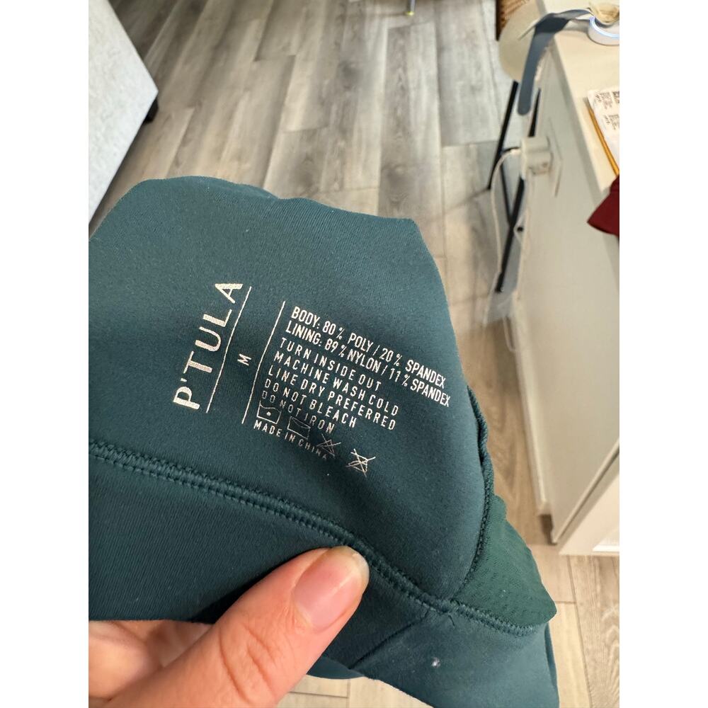 PTULA PURELUXE Summit Sports Bra Medium Evergreen NWOT - Picture 5 of 5